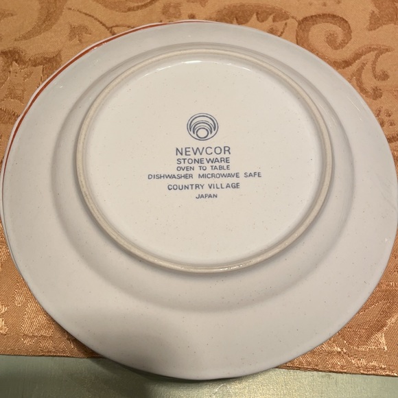 NEWCOR Stoneware JAPAN Country Village Salad Plate - Picture 2 of 2